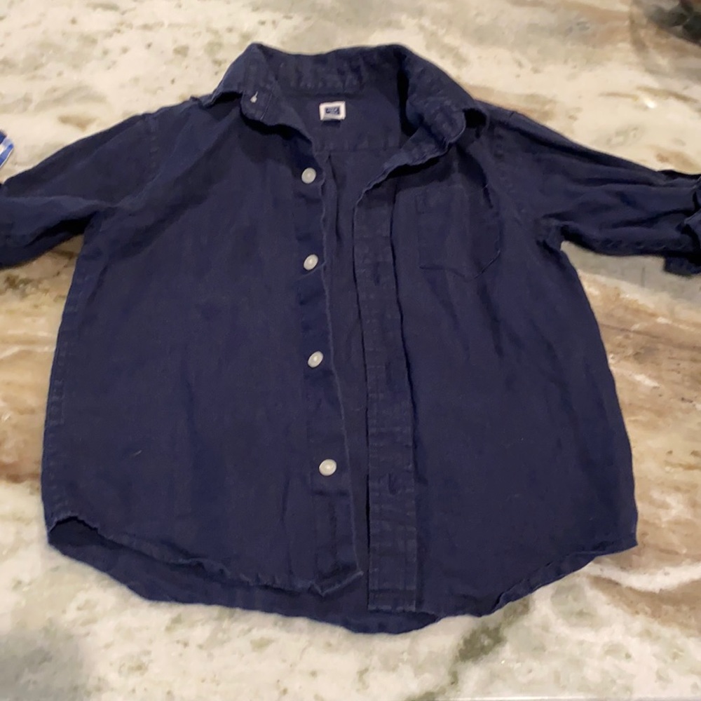 Janie and Jack linen button up
